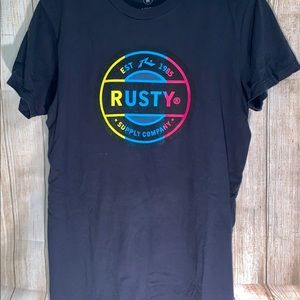 Navy Blue Rusty Tee